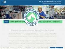 Tablet Screenshot of centroveterinarioconfivet.com